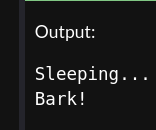 Output of the Sample Java Code
